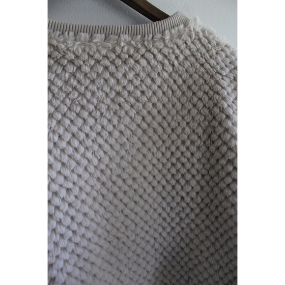 Sadie & Sage NWOT Longing Days Cropped Textured Balloon Sleeve Sweater Top Large - Picture 7 of 8